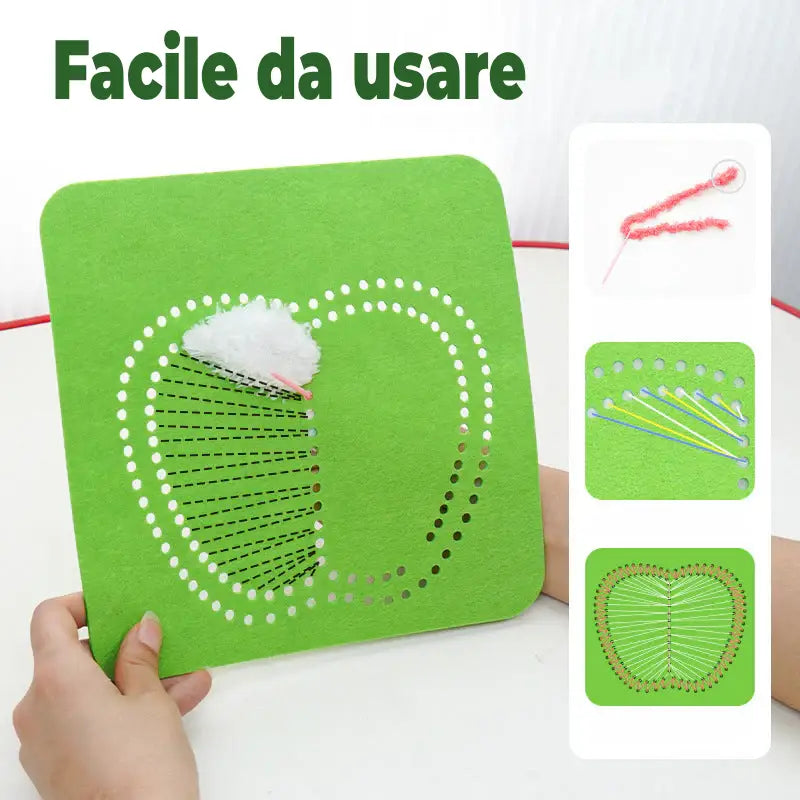 Kit in Lana per Bambini – Libera la Creatività ad Ogni Punto!