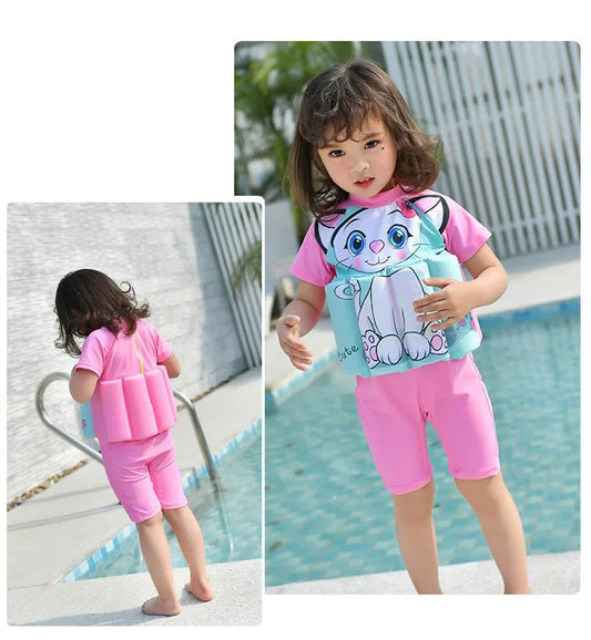 Flotty — Costume da bagno galleggiante unisex per bambini + Protezione solare UPF 50+