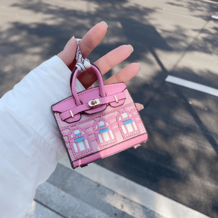 Ciondolo Porta Cuffie Antiurto Mini Birkin – Per AirPods 3 O Rossetto – Multicolore
